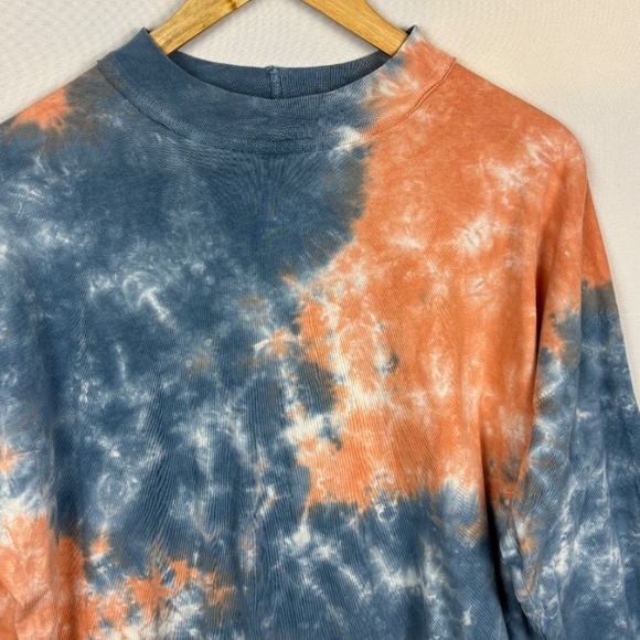 We The Free Women LongSleeve Cotton Tie Dye T-Shirt Sz S Bohemian Hippie 70's - Picture 2 of 10